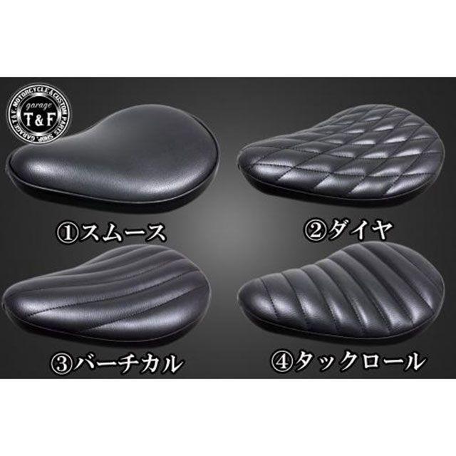 ガレージT &F製 シャドウ400用バイクソロシート(ダイヤ)ブラック Garage T＆F T&F シャドウ400 シート関連パーツ シャドウ400 FS