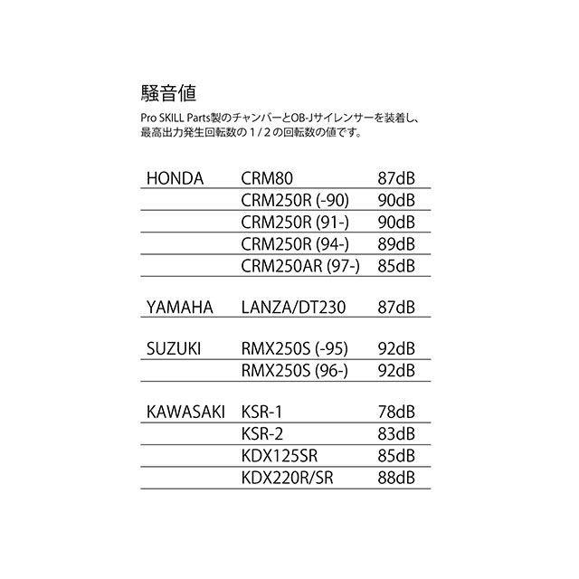 Pro SKILL Parts TDR250 チャンバー本体 ステンレスチャンバー プロスキルの画像