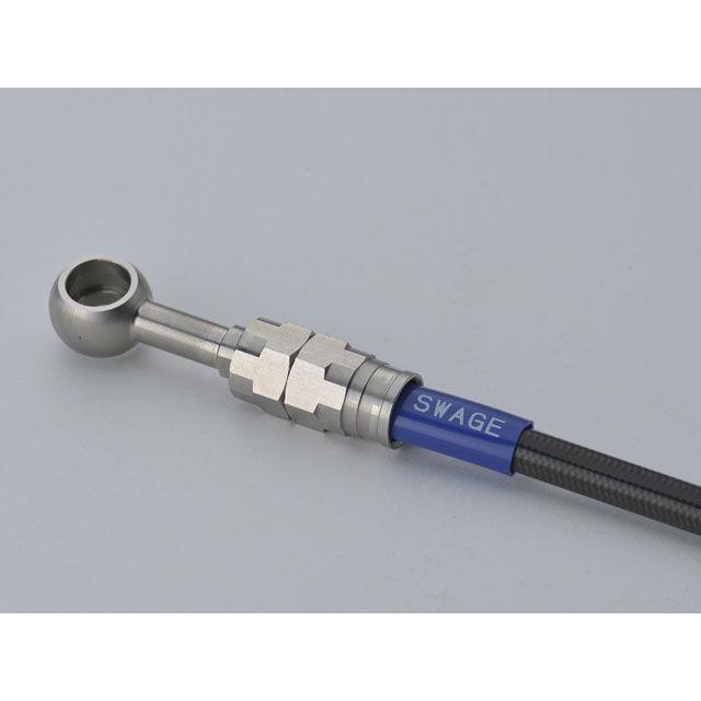 正規品／SWAGE-LINE PRO XJR1300 ブレーキホース・ケーブル類 フロントホースキット トライピース ホースエンド：ステンレス ホー…