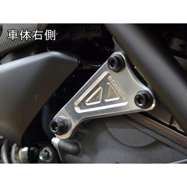 AGRAS MT-07 スライダー類 レーシングスライダー サブフレームタイプスライダーφ50＋エンジンハンガー カラー ジュラコン/ホワイト タイ…