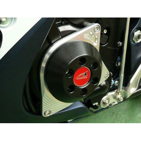 AGRAS GSX-R600/750 スライダー類 レーシングスライダー 3点SET ジェネレーター カラー ジュラコン/ホワイト タイプ ロゴ無 …