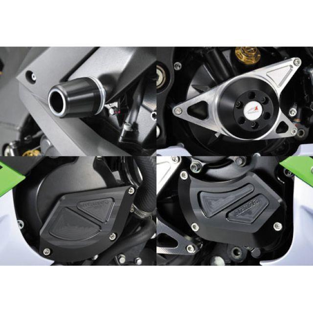 AGRAS ZX-10R スライダー類 レーシングスライダー 5点SET B カラー ジュラコン/ホワイト タイプ ロゴ有 アグラス_1