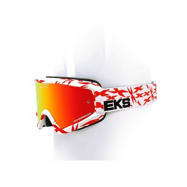 EKS Brand ゴーグル本体 EKS 2017 ゴーグル スカッター Scatter X（ホワイト/レッド） イクスブランド バイク