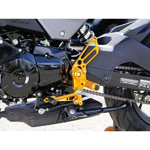 BABYFACE GROM/MSX125 バックステップ関連パーツ バックステップキット カラー ブラック ベビーフェイスの画像