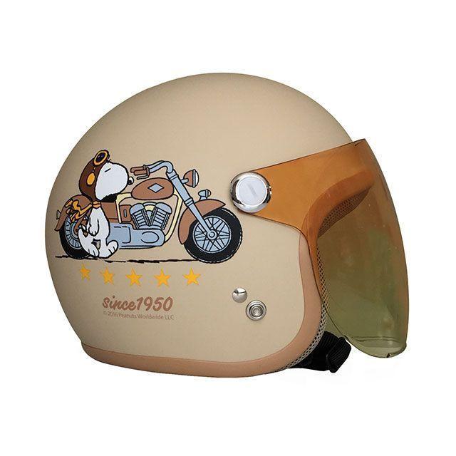 正規品／AXS ジェットヘルメット SNJ-44 スヌーピー ヘルメット バイカー（マットアイボリー） アークス バイク｜st-ride｜07