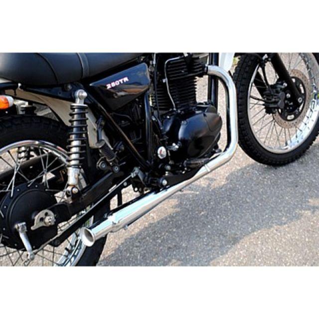部品屋K&W 250TR KAWASAKI フルエキゾーストマフラー K&W 250TR マフラー本体 トランペットマフラー 部品屋K&W : パーク