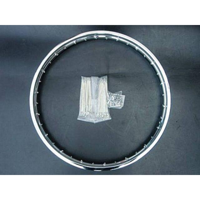 K&W TW200・TW225 ホイール本体 21in フロント鉄リムホイールKIT