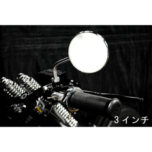 K&W SR400/500 ミラー関連パーツ ラウンドミラー 仕様 左右セット3