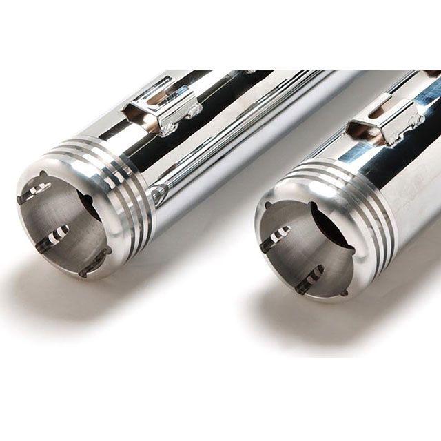 MOTOR STAGE FLD FXDL マフラー本体 ファットマン FLD/15〜FXDL/ラウンド 仕様 クロームメッキ仕上げ/バフエンド モー…の画像