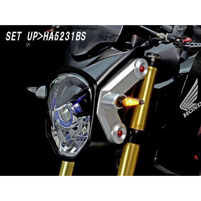 HURRICANE GROM ウインカー関連パーツ LEDダガーウインカーキット カラー ブラック/クリアレンズ ハリケーン_2