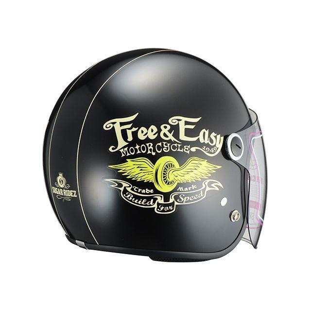 正規品／RIDEZ ジェットヘルメット Vivian Free&Easy カラー：マットブラック ライズ バイク｜st-ride｜02