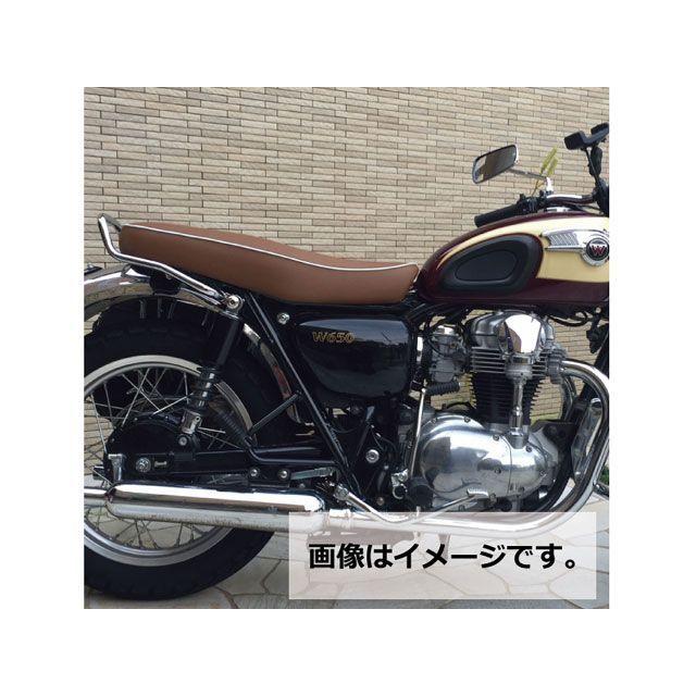 Grondement W650 シート関連パーツ W650（99年 EJ650A1/C1） 国産シートカバー 張替 赤 ライン - 仕様 黒ダブルス…_1