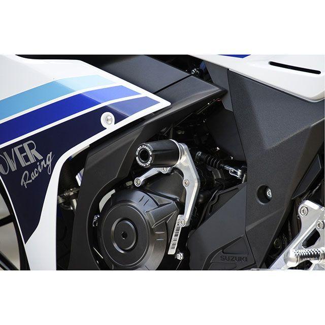 (OVERRACING) レーシングスライダー シルバー GSX250R(17) OVER RACING（オーバーレーシング） OVER RACING GSX250R スライダー類