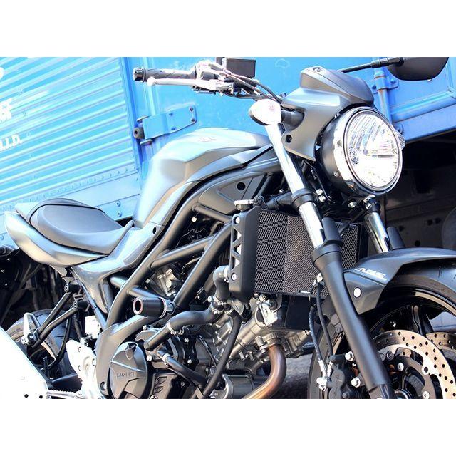 ETCHING FACTORY SV650 ラジエター関連パーツ SV650（16〜）用 ラジエターガード カラー 黒エンブレム エッチングファクト…_1