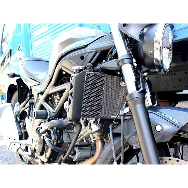 ETCHING FACTORY SV650 ラジエター関連パーツ SV650（16〜）用 ラジエターガード カラー 黒エンブレム エッチングファクト…_2