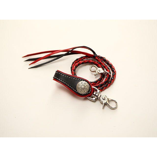 DEGNER（デグナー） 財布 W-33R ウォレットロープ（ブラック/レッド