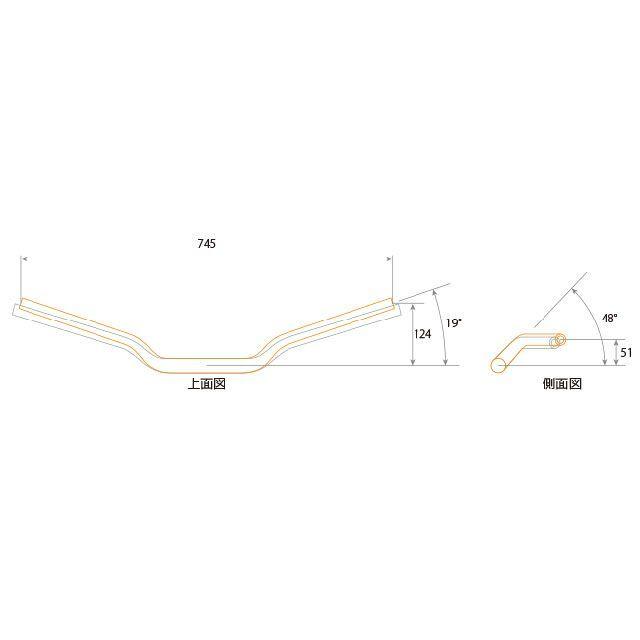 EFFEX MT-09TRACER その他ハンドル関連パーツ イージーフィットバー Plus Taper（シルバー） エフェックスの画像