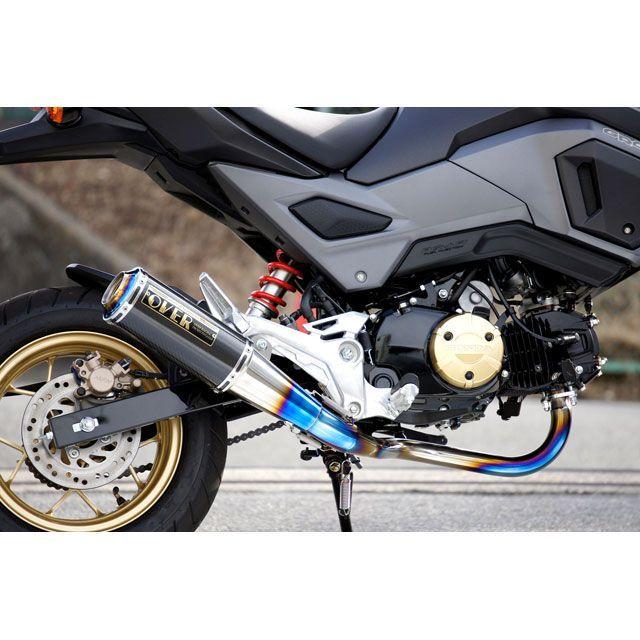 OVERレーシング グロム用 スパイラルフルチタンマフラー バイク用