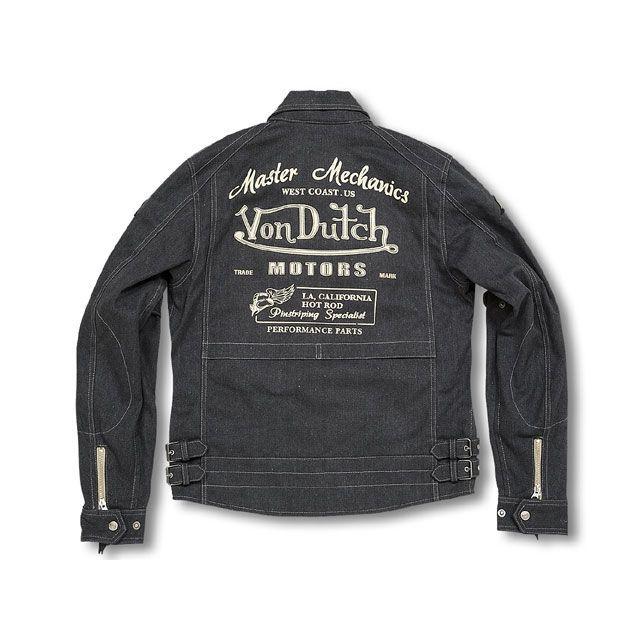 正規品／VonDutch ジャケット VOM-J13 COTTON JACKET カラー：ブラック サイズ：XL ボンダッチ バイク｜st-ride｜02