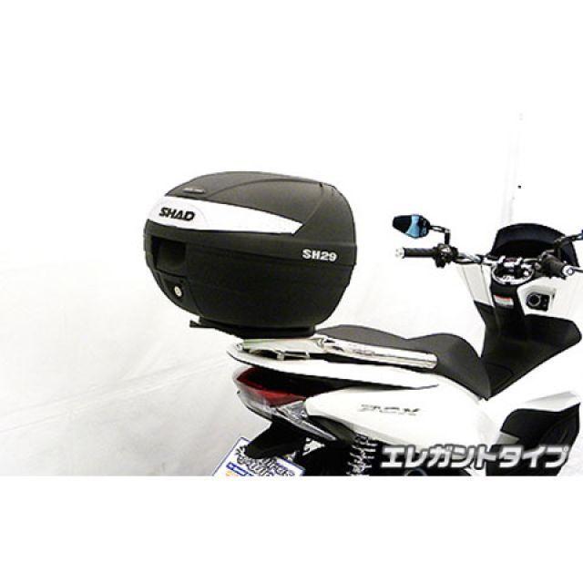 WirusWin PCX タンデム用品 PCX（2BJ-JF81）用 SHAD製リアボックス付き 