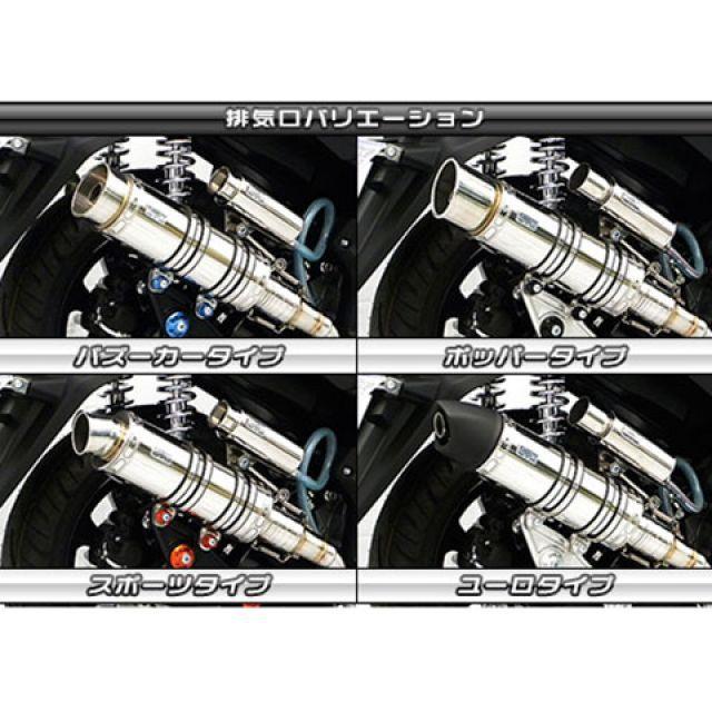WirusWin トリシティ125 マフラー本体 トリシティ125（2BJ-SEC1J）用 アニバーサリーマフラー ポッパータイプ ステンレス仕様 …_5