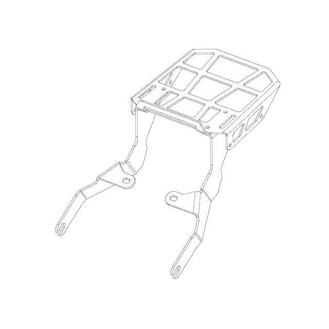 Gcraft モンキー125 キャリア・サポート リアキャリア（シルバー） G