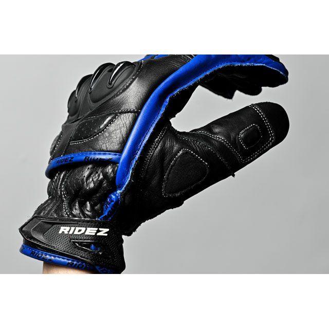 RIDEZ レザーグローブ OCTANE GLOVE（ブラック） サイズ XL ライズの画像