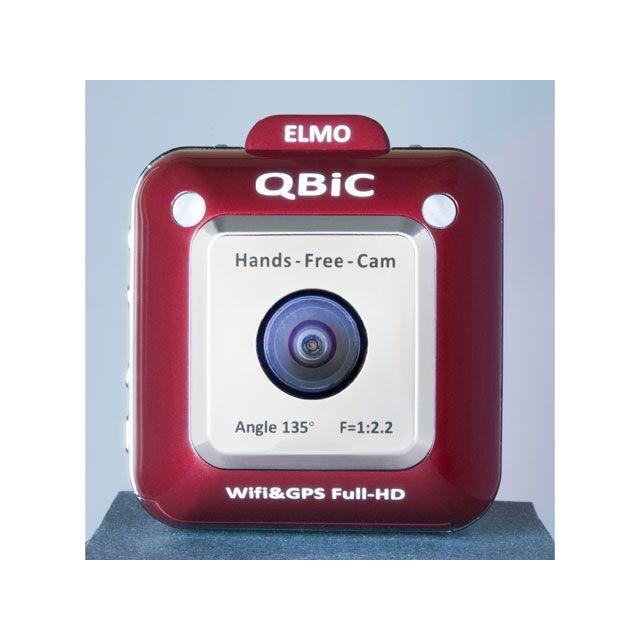 高価値 フィールドムービー 電子機器類 【雑誌付き】ELMO QBiC エルモ カラー：ワインレッド X1 アクションカメラ