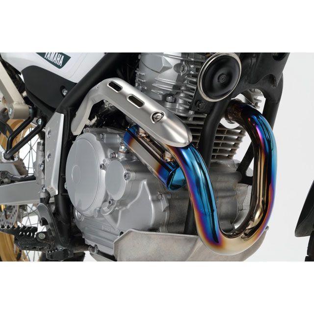 正規品／BEAMS セロー250 エキゾーストパイプ サブチャンバー付き フルチタンフロントパイプ ビームス バイク