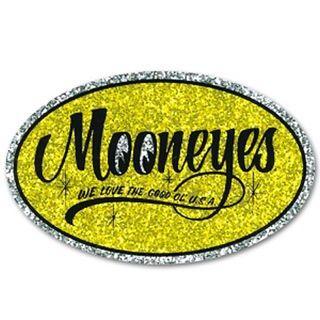 MOONEYES ステッカー DM-168 MOONEYES OVAL STICKER（イエロー