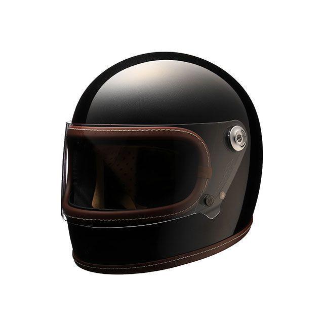NIKITOR フルフェイスヘルメット　グロスブラック　Lサイズ NIKITOR フルフェイスヘルメット Retro-One（GLOSS BLACK） サイズ L