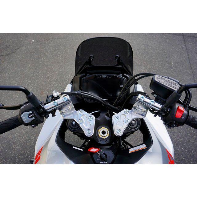 OVER RACING KATANA ハンドル関連パーツ スポーツライディングハンドルキット（シルバーアルマイト） オーバーレーシングの画像