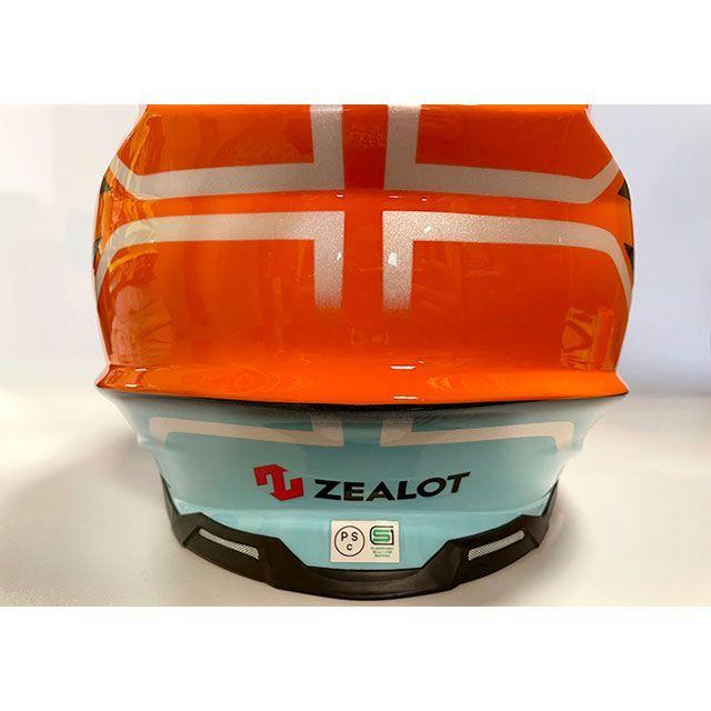 正規品／ZEALOT オフロードヘルメット MadJumper II（マッドジャンパー2） GRAPHIC ORANGE/BLUE サイズ：M ジー…｜st-ride｜02