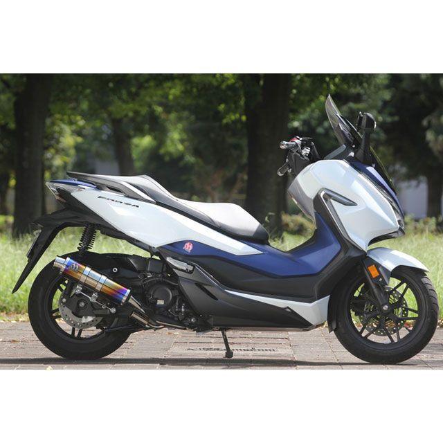 SP忠男 SP TADAO FORZA マフラー本体 POWER BOX FULL S チタンブルー