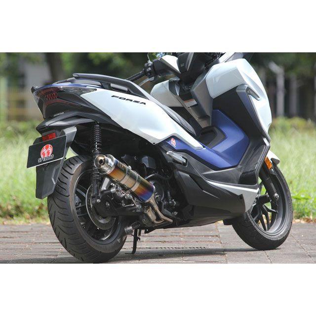 SP忠男 SP TADAO FORZA マフラー本体 POWER BOX FULL S チタンブルー