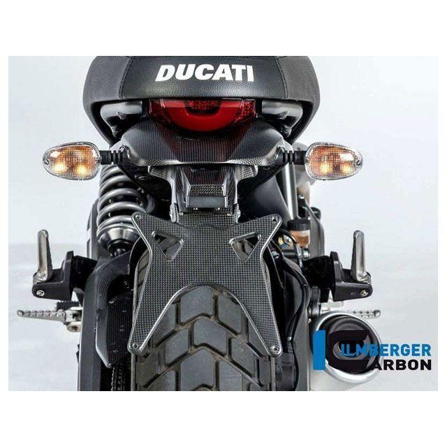 ILMBERGER その他外装関連パーツ アッパーナンバープレートホルダー マット Ducati Scrambler 16 ｜ NHO.119.DS…_2