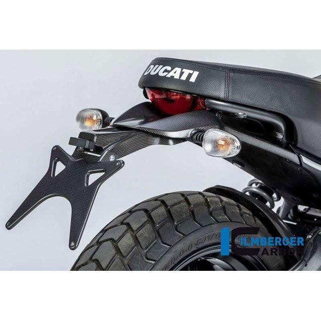 ILMBERGER その他外装関連パーツ アッパーナンバープレートホルダー マット Ducati Scrambler 16 ｜ NHO.119.DS…_3
