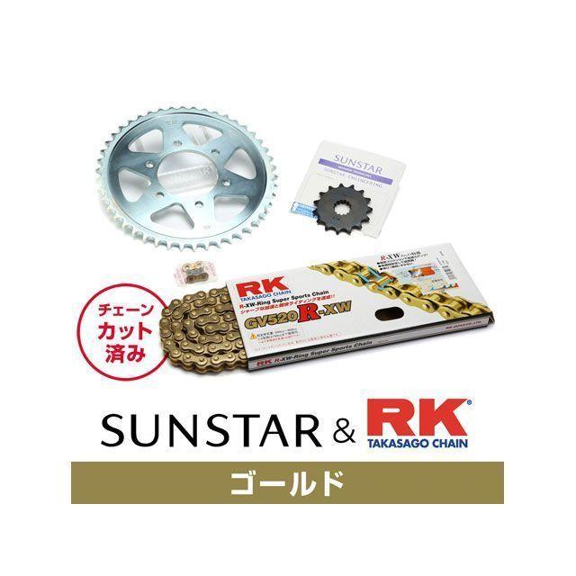 正規品／SUNSTAR CB400SS スプロケット関連パーツ KR35107 スプロケット＆チェーンキット（ゴールド） サンスター バイク