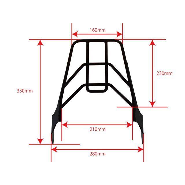 WW CB750 キャリア・サポート CB750用 マルチリアキャリア リア