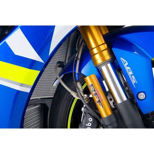 SWAGE-LINE PRO GSX-R1000R ABS ブレーキホース・ケーブル類 フロントブレーキホースキット バイピース（レッド＆ブルー） …の画像