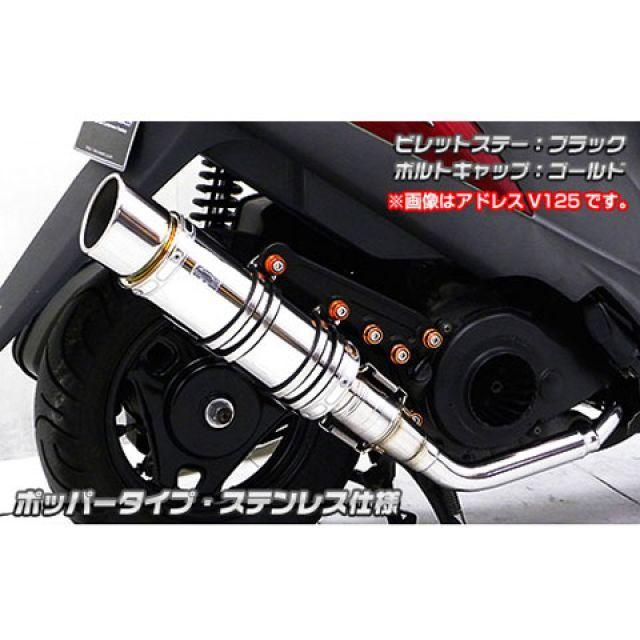 WirusWin ズーマーX マフラー本体 ズーマーX用 アニバーサリーマフラー ポッパータイプ ステンレス仕様 ビレットステー ブラック ボルトキ…_1