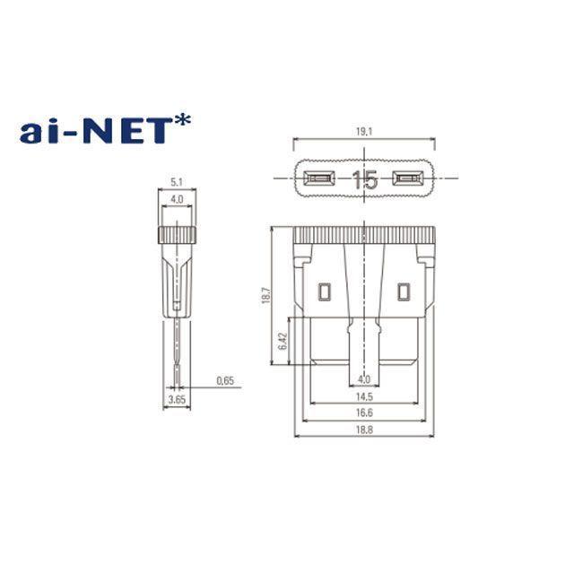 正規品／ai-net 汎用 その他電装パーツ 平型ヒューズ カラー：10A（レッド） アイネット バイク｜st-ride｜03