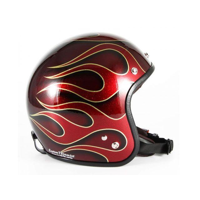 72JAM JET HELMET 72JAM ジェットヘルメット FLAMES カラー レッド 72