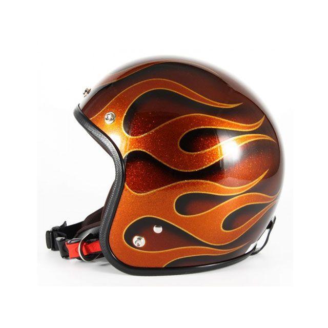 おれんじ 72JAM JET HELMET 72JAM ジェットヘルメット FLAMES カラー オレンジ