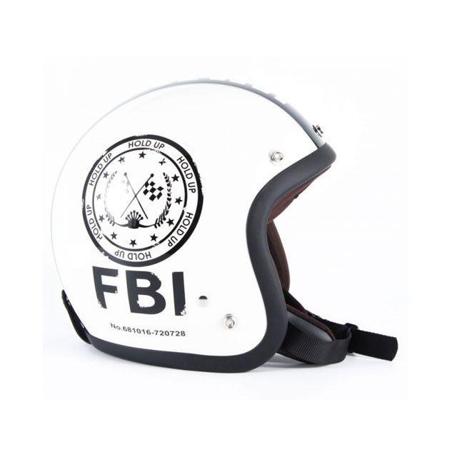 72JAM JET HELMET 72JAM ジェットヘルメット JJ-02 F.B.I.（ホワイト