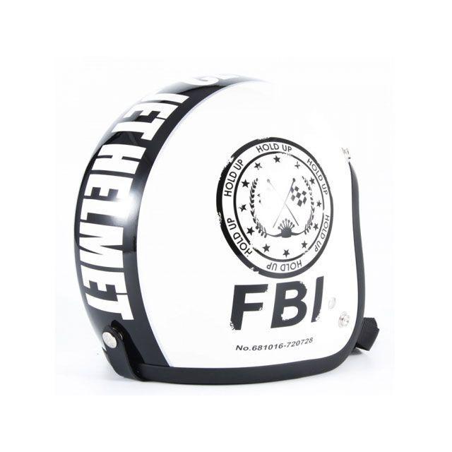 72JAM JET HELMET 72JAM ジェットヘルメット JJ-02 F.B.I.（ホワイト