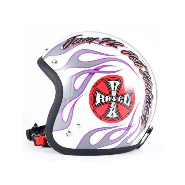 72JAM JET XXL ジェットヘルメット ホワイト 72JAM JET HELMET 72JAM ジェットヘルメット ROCK＆ROLL カラー