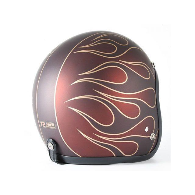 72Jam ステルスフレアジェットヘルメット XL（60〜62未満）サイズ 72JAM JET HELMET 72JAM ジェットヘルメット STEALTH カラー レッド