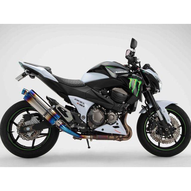 BMS RACING FACTORY Z800 マフラー本体 R-EVO スリップオン JMCA サイレンサー ヒートチタン BMSの画像