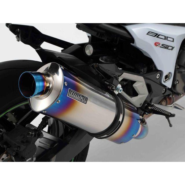 BMS RACING FACTORY Z800 マフラー本体 R-EVO スリップオン JMCA サイレンサー ヒートチタン BMSの画像